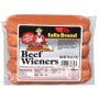 Angle View: Falls Brand™ Skinless Beef Wieners, 1 lb, 10 Per Package