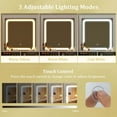 thumbnail image 6 of Costway Modern Vanity Set with Mirror and Lights 3 Lighting Modes & Adjustable Brightness, 6 of 10