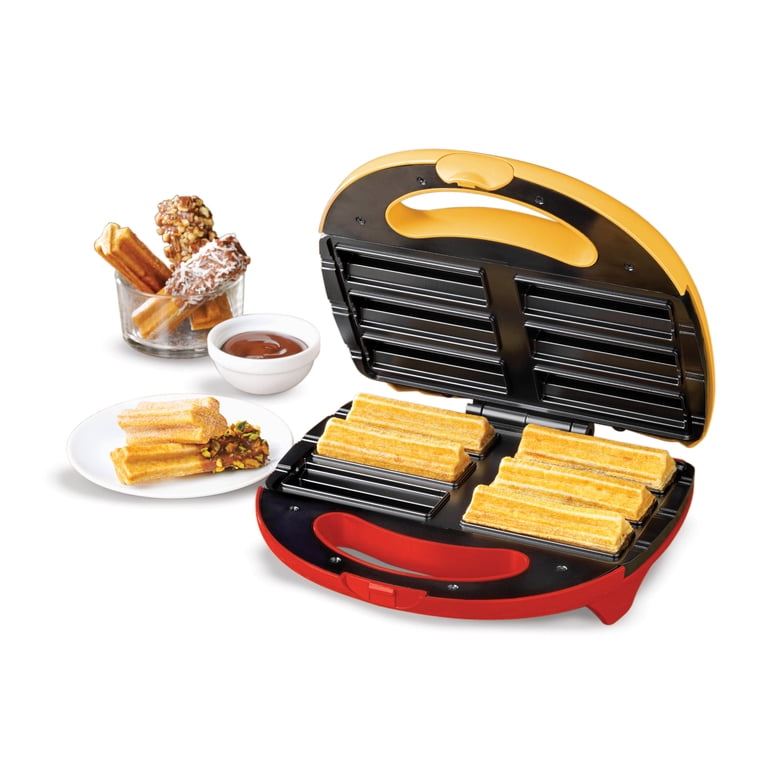 Nostalgia Electric Churro Maker, Red and Yellow photo 1
