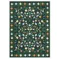 thumbnail image 4 of Area Rug – Washable Botanical – Soft Low-Pile & Non-Slip – Spot Resistant & Collapsible – Easy Care – Living Room, Bedroom, Dining Room, Nursery & Office, 4 of 16