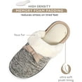 thumbnail image 2 of Roxoni Women's Cozy Memory Foam Slippers, Fuzzy Warm Faux Fur, Anti-Skid Rubber Sole, 2 of 5