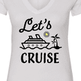 thumbnail image 4 of Inktastic Lets Cruise Women's V-Neck T-Shirt, 4 of 5