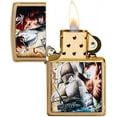 thumbnail image 2 of Savage Pirate Brushed Brass windproof lighter #29781, 2 of 4