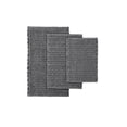 thumbnail image 3 of JERFIT Cotton Chenille Bath Rug, Super Absorbent Quick-Dry Non-Slip Bathroom Mat with Chain Stitch Design, Charcoal, 3 of 9