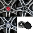 thumbnail image 3 of 4pcs 75MM Car Wheel Center Covers Hub Caps Replacement For Mercedes Benz A E C G R S Class AMG W204 W212 Auto Refit Accessories G red, 3 of 6