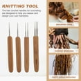 thumbnail image 3 of Shisuyan 4pcs Dreadlocks Crochet Hooks Hair Braids Crochet Needle Braid Craft Tools, 3 of 8