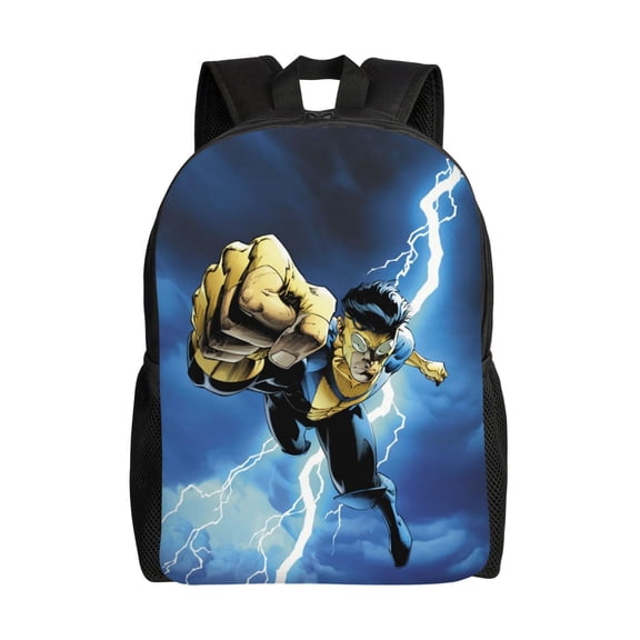 Invincible Laptop Backpacks 16 Inch Cartoon College School Bag Bookbag Lightweight Students Travel Shoulder Bag Daypack