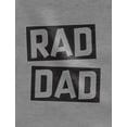 thumbnail image 6 of Rad Dad - Rad Like Dad Father Shirt & Son Bodysuit Funny Dad & Me Matching Set Dad Gray XX-Large / Son Gray 12M (6-12M), 6 of 7