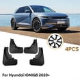 thumbnail image 5 of 4Pcs Black Splash Guards Mud Flaps Guards Auto Black Plastic Mudguards Fender Reolacemrnt For Hyundai Ioniq 5 +, 5 of 5