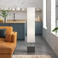 thumbnail image 2 of CO-Z 2-Light Holmo Rectangular Wood Floor Lamp with Rice Paper Shade, 2 of 5