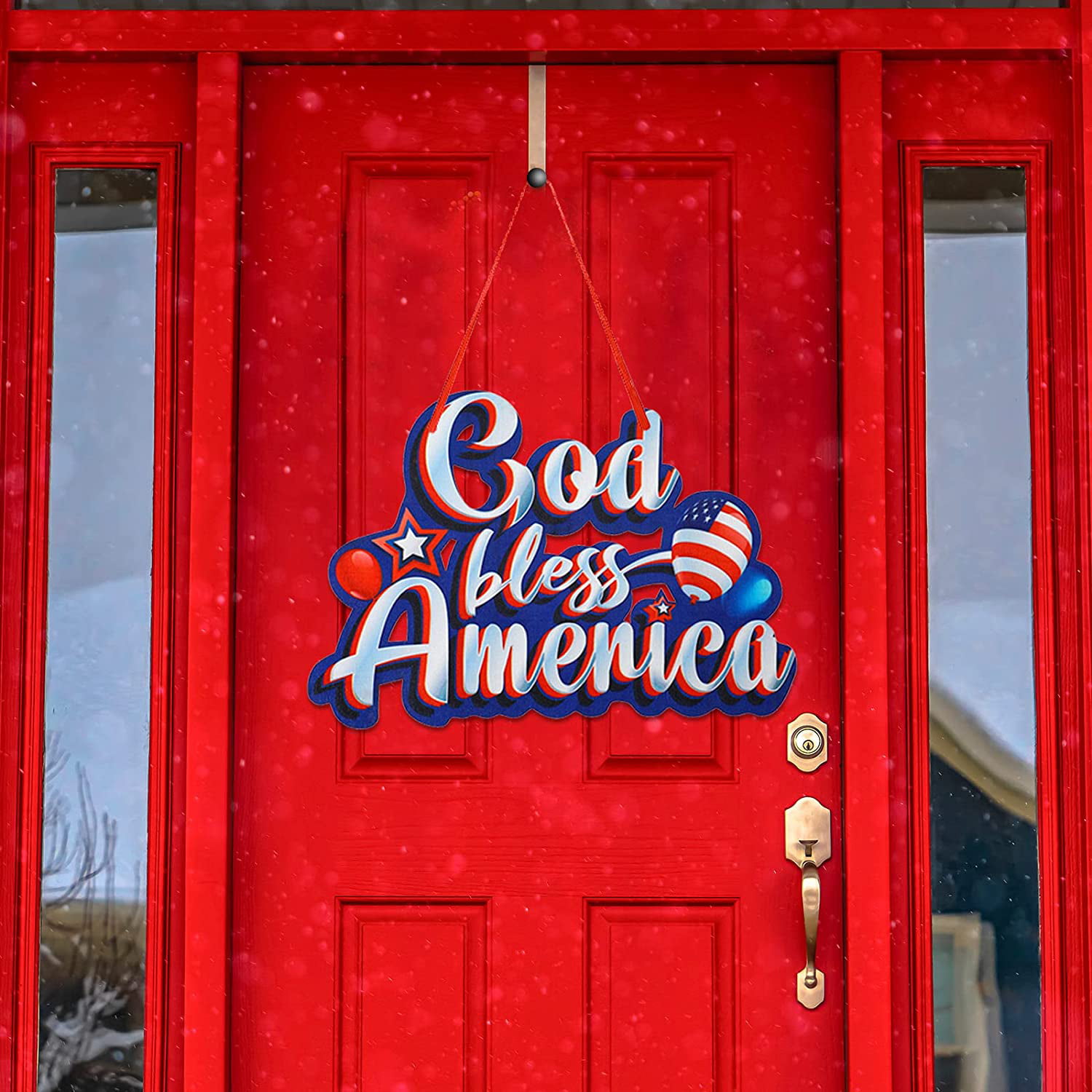 Door DecorDoor Hanger God Bless America4th of July