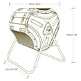 thumbnail image 7 of Lifetime Rotating Composter Bin 60058 - Tumbling Composting Bin - 80 Gallon, Black, 7 of 7