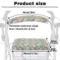 thumbnail image 6 of Jiueut Easter Rabbit Rollator Seat Cushion Back Bar Cover Set for Seniors Set of 2 Universal Rollator Walker Seat and Backrest Covers Street Drive Rollator Seat Cover, 6 of 7