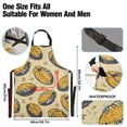 thumbnail image 3 of Kitchen Apron with 2 Pockets Adjustable waterproof Cooking Aprons for Women Men Chef Yellow Rugby and Star, 3 of 7