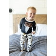 thumbnail image 4 of LazyOne Warm Long-Sleeve PJ Sets for Girls and Boys, Black Wild Wild Rest, Funny Animal Kids' Pajama Sets, 4 of 7