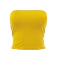 thumbnail image 2 of FashionMille Women Strapless Slim Fit Tube Top Elastic Band Double Layered Casual Bandeau Sexy Bra Top, 2 of 6