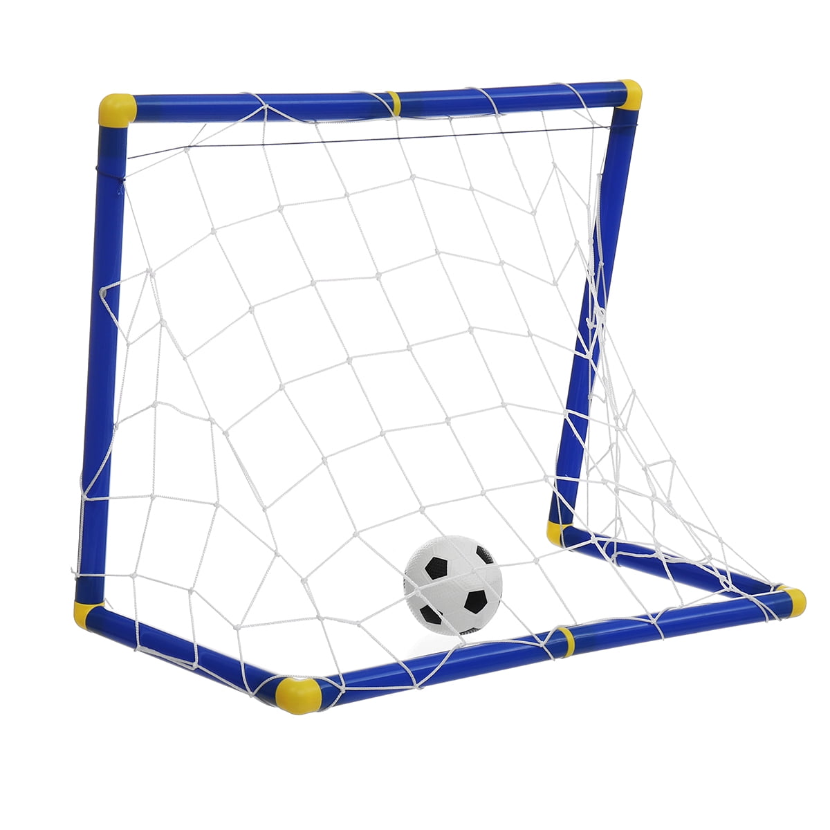 Soccer +Inflator +Folding Mini Football Soccer Goal Post Frame Set
