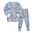 thumbnail image 5 of 1-10 Year Boys Girls' 2-Piece Pajamas Set Long Sleeve Sleepwear Pjs For Kids and Toddler Boys Girls Casual Homewear,2-3 Years, 5 of 6