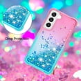 thumbnail image 4 of Funda para Samsung Galaxy S22 5G Transparente con Brillos Carcasa Protectora Antigolpes con Glitter Brillante, 4 of 5
