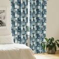 thumbnail image 3 of Ambesonne Colorful Window Curtains, Denim Sewings, Each 28" W x 95" L, Pale Blue Blue, 3 of 5