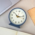 thumbnail image 5 of UDIYO Analog Clock, Alarm Clock Battery Operated, Silent Non Ticking Desk Clocks for Kids Student, Clock for Bedroom with Night Light Function, Simple Stylish Design, Vintage Clock, 5 of 7