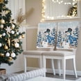 thumbnail image 3 of Christmas Snowman Chair Covers Set of 8 Xmas Tree Snowflake Elk Rabbit Wooden Chair Back Covers Stretch Removable Washable Slipcovers Protector for Dining Room Kitchen Party Decor, 3 of 5