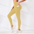 thumbnail image 2 of COMVALUE Leggings for Women High Waisted, Buttery Soft Yoga Pants, Non See Through Light Tummy Control Athletic Pants Yellow M, 2 of 4