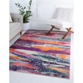 thumbnail image 2 of Unique Loom Tapis Abstrait Chromatique Vibrant 9' x 12' Rectangle Multi/Beige, 2 of 2