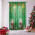 thumbnail image 4 of Monstrate Las elegantes cortinas transparentes navideñas con bolsillo para barra para el dormitorio brindarán estilo y comodidad. Kits de decoración para fiestas azul 132*241, 4 of 6