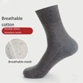 thumbnail image 4 of pitrice Chaussettes en Coton Peigné Mi-Mollet pour Hommes, Anti-Odeurs, Tout Coton pour Loisirs, 4 of 8