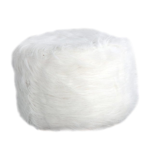 Este Pequeño Taburete de Madera con Asiento de Silla en Poly-Eound Seat Puf Slipcover - Gris Blanco perfecl Cubierta de taburete