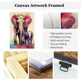 thumbnail image 5 of ZHONGYUTONG Abstract Elephant Wall Art African Wildlife Painting Colorful Aniamls Picture Graffiti Elephant Canvas Print for Home Living Room Decor Frame (12.00" x 18.00"), 5 of 5