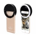 thumbnail image 4 of Elink EK814 Rechargeable Clip-On Selfie 30 LED Ring Light, Black, 4 of 4