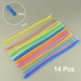 thumbnail image 3 of Bendable Straws - 11 inch Long Colored Flexible Bendy Drinking Straw Reusable 14 Pack, 3 of 4