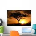 thumbnail image 1 of African Sunset Tanzania Africa Wall Mural by Wallmonkeys Peel and Stick Graphic (24 in W x 16 in H) WM1108, 1 of 4