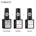 thumbnail image 2 of Parkson Matt Top Coat Gel Kit de esmalte de uñas Matt Top Base Coat UV LED Nail Art Manicure Polish Primer Soak Off Suface Nail Gel Set Tan Jianjun  unisex, 2 of 2