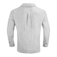 thumbnail image 4 of Yungyresw Denim Shirt Men Vintage Washed Casual Button Down Shrits Relaxed Fit Long Sleeve Workwear Shirt for Weekend, 4 of 4