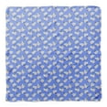 thumbnail image 4 of Bimba Blue Heart Bottle & Rose Floral Pure Silk Printed Head Bandanas Summer Neck Wrap Scarf 40 x 80 Inches, 4 of 6