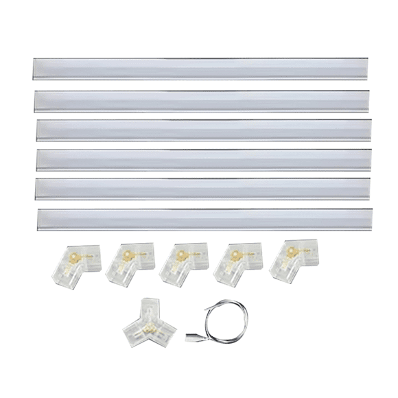 Honeycomb Led DIY Garage Light Hexagon Led Lamp Tube Barbershop Lighting for Workshop 4S Car Show Auto Body Repair Gym A