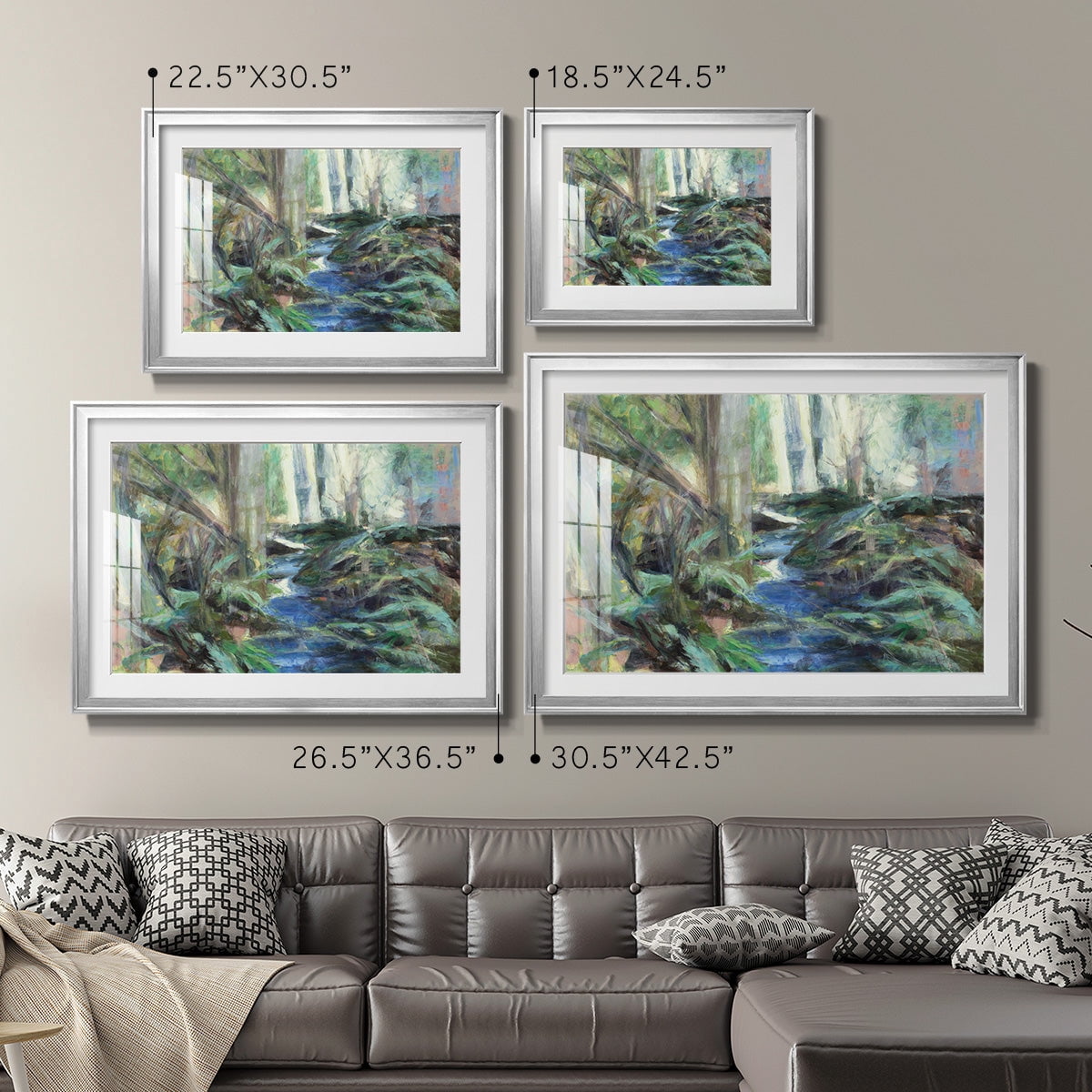 Rambling Blues Premium Framed Print - Ready to Hang