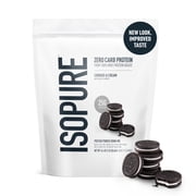 Isopure Zero Carb 100% Whey Protein Isolate Powder, Cookies & Cream, 25g Protein, About 15 Servings