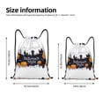 thumbnail image 4 of Drawstring Backpack - Halloween Happy J k Splash Proof Small Drawstring Gym Bag for Women Men, Cinch Sports String Bag Backpack for Travel Swimming Beach, 4 of 8