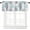 Teal Blue Grey Coral, variant on Orange Grey Coral Coastal Farmhouse Short Window Curtain Valances, Summer Beach Valances for Windows, Seaside Nautical Rod Pocket Kitchen Valances for Living Room Bedroom Bathroom Cafe 54"x18"
