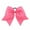 Bubblegum Pink, variant on Chixx Solid Plain Basic Cheer Dance Softball Bows- White