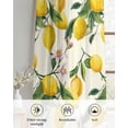 thumbnail image 6 of Lemons Sheer Curtains 63 Inch Length 2 Panels Set for Living Room/Bedroom, Summer Botanical Yellow Fruit Leaves Flowers Kitchen Curtains Grommet Semi-Sheer Curtains Drapes Window Treatments 42"x63"x2, 6 of 7