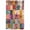 Red, variant on Spring Floral Door Curtains for Door Window, French Sidelight Front Back Door Curtains With Tieback, Vintage Plaid Summer Botanical Colorful Kitchen Rod Pocket Drapes Panel, 54"x40"