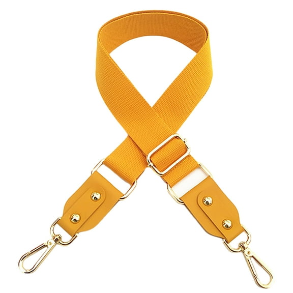 Wide Handbag&Purse Strap Replacement Strap Canvas Adjustable Crossbody Bag Strap-Yellow