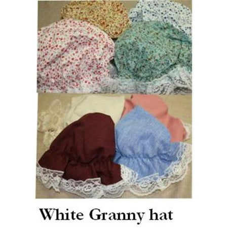 Alexanders Costume 23-008/W Granny Hat - White