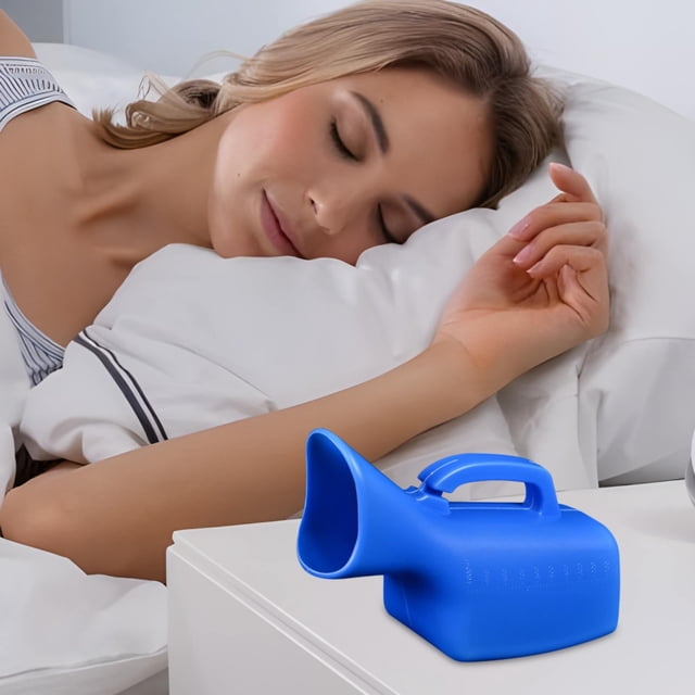 Urinoir pour Femmes Mode 1000 ml Femme Non Fermé Réutilisable en Plastique Homme Aîné Accessoire Ménager