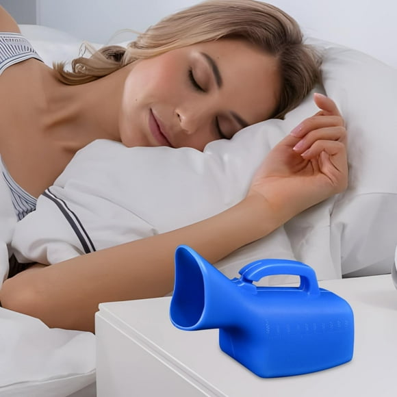 1000Ml Female Unclosed Reusable Plastic Male Elderly Urinal Household Accessory,Blue Split Bottle